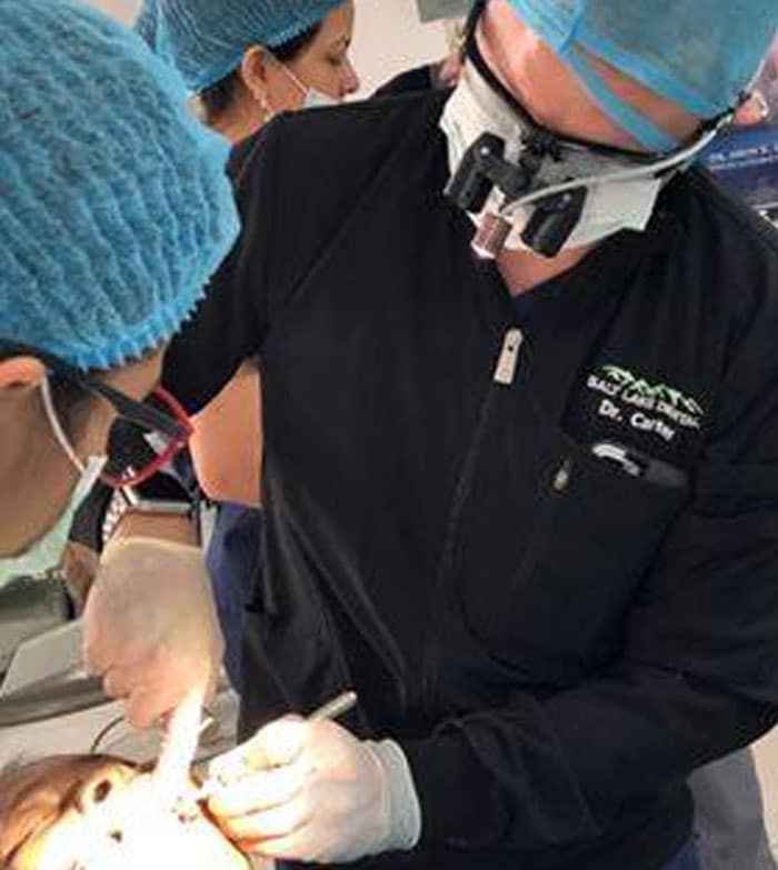 Dr. Carter Engaged in Dental Surgery - Salt Lake Dental