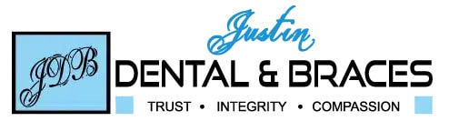 Justin Dental and Braces logo